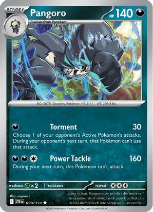 Pangoro (099/159) [Scarlet & Violet: Journey Together] Reverse Holofoil