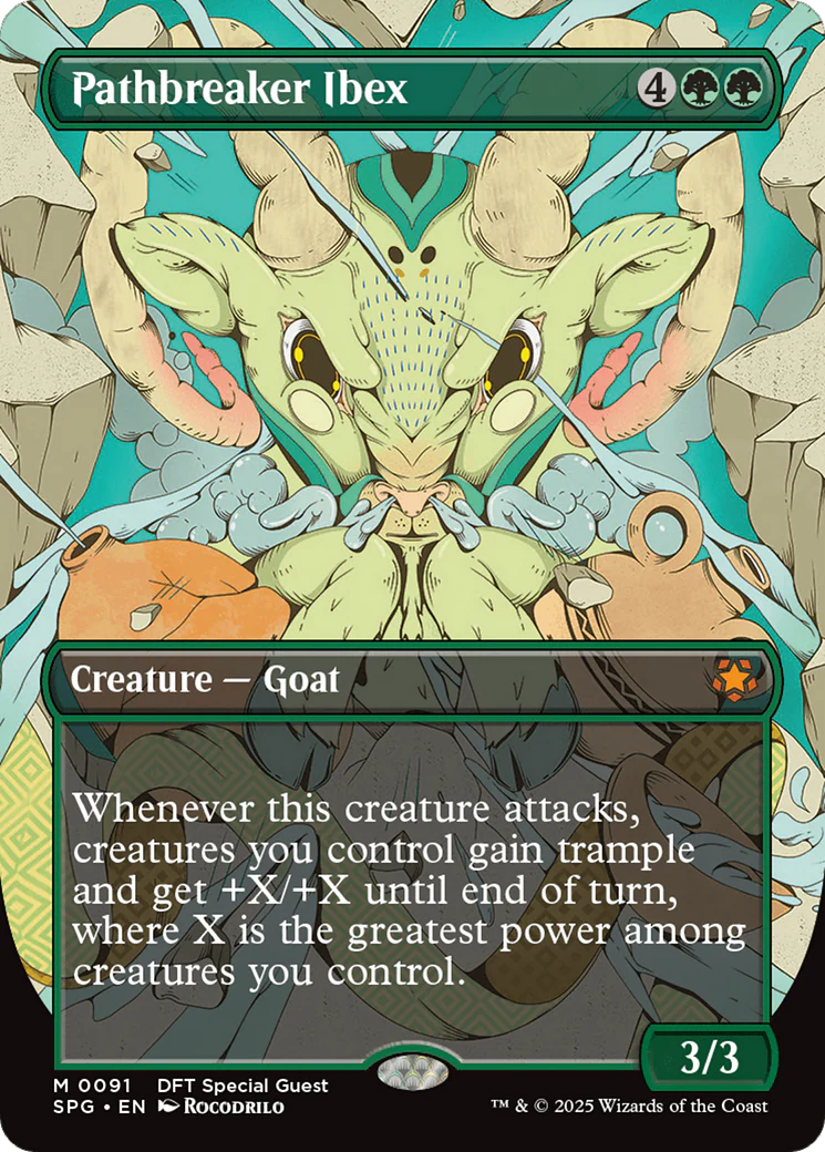Pathbreaker Ibex (Borderless) [Aetherdrift Special Guests] Foil