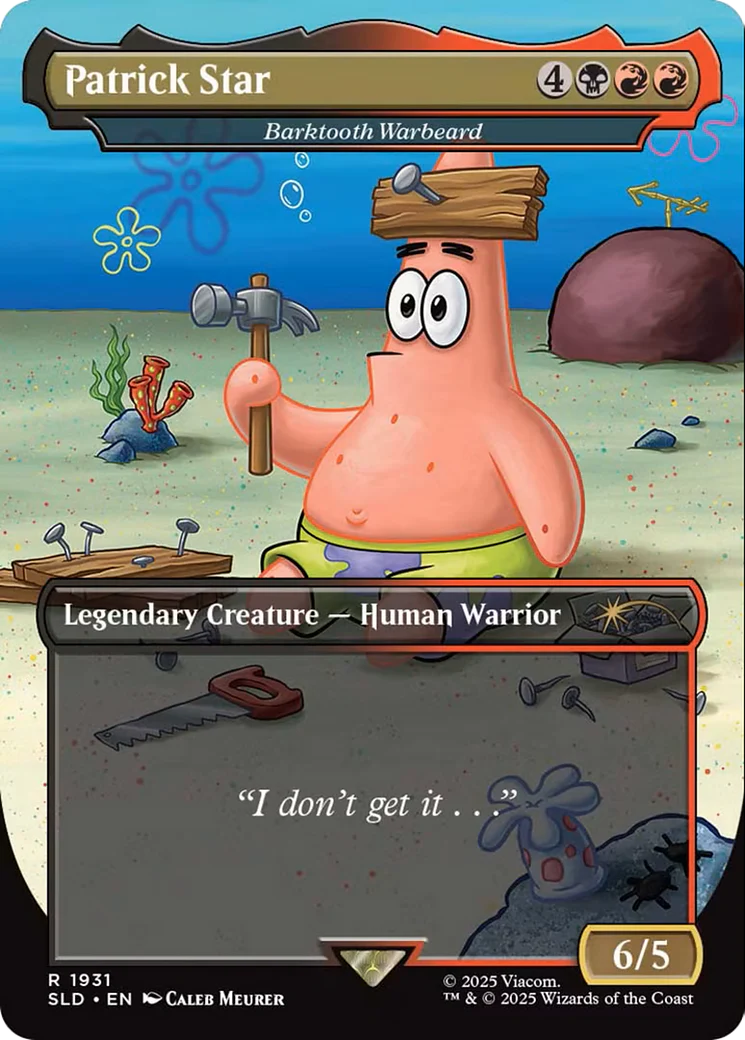 Patrick Star - Barktooth Warbeard [Secret Lair Drop Series]