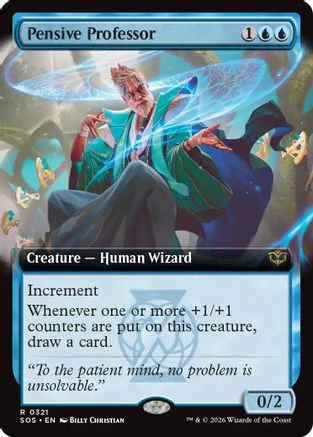 Pensive Professor (Extended Art)  [Secrets of Strixhaven] Foil