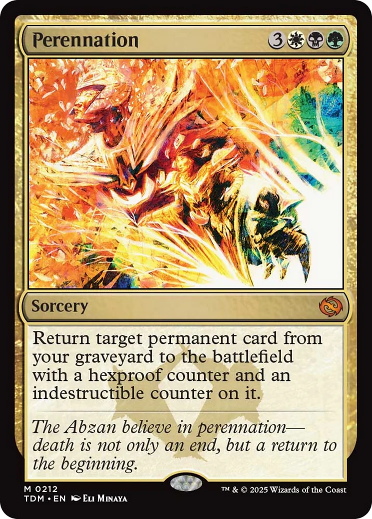 Perennation [Tarkir: Dragonstorm] Foil