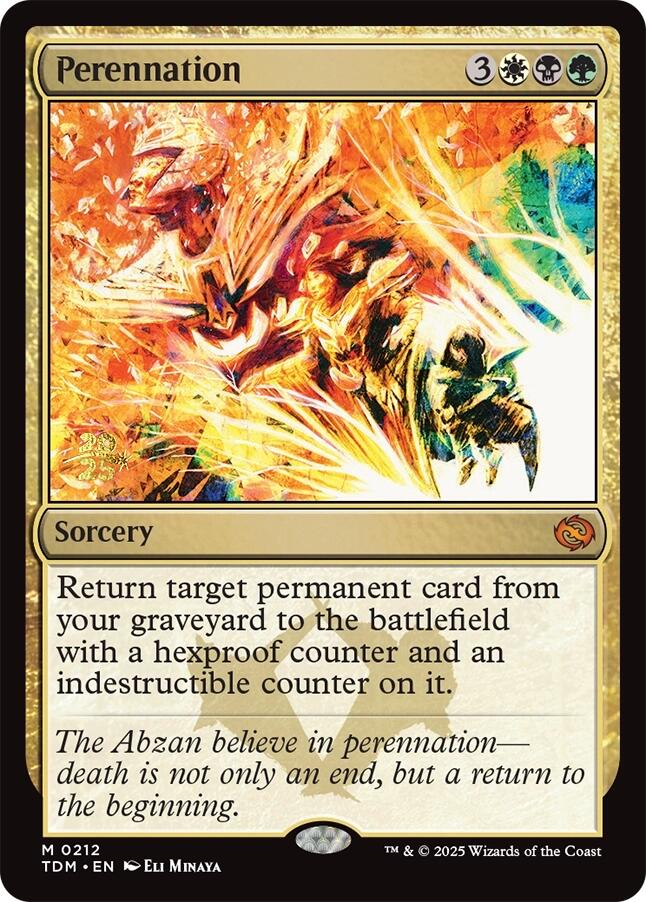 Perennation [Tarkir: Dragonstorm Prerelease Cards] Foil