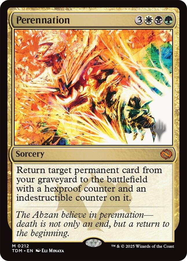 Perennation [Tarkir: Dragonstorm Promos] Foil