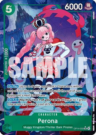 Perona (Alternate Art) (OP14-033) - [The Azure Sea's Seven] Foil