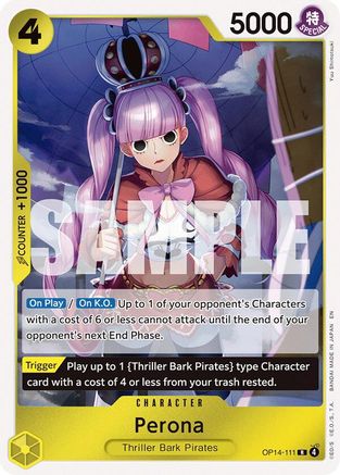 Perona - OP14-111 (OP14-111) - [The Azure Sea's Seven] Foil