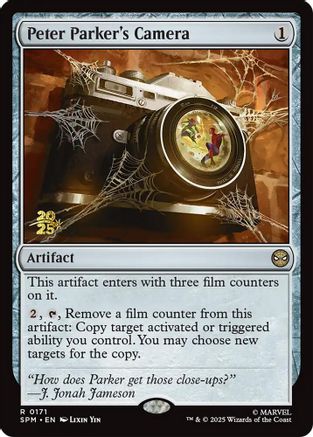 Peter Parker's Camera  [Prerelease Cards] Foil