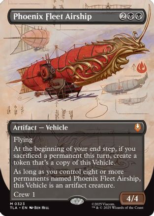 Phoenix Fleet Airship (Borderless)  [Avatar: The Last Airbender] Foil