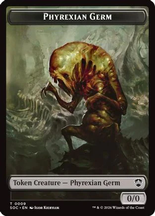 Phyrexian Germ // Thopter Double-Sided Token  [Commander: Secrets of Strixhaven] Foil