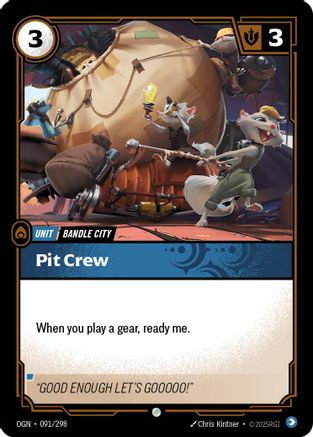 Pit Crew (091/298) - Riftbound - [Origins] Foil
