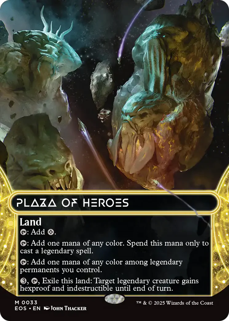 Plaza of Heroes (0033) (Borderless) [Edge of Eternities: Stellar Sights] Foil