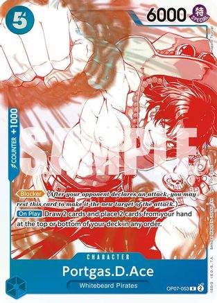 Portgas.D.Ace - OP07-053 (3rd Anniversary Treasure Campaign Pack) (OP07-053) - [One Piece Promotion Cards] Foil