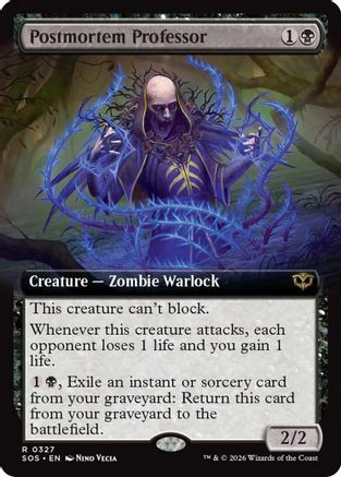 Postmortem Professor (Extended Art)  [Secrets of Strixhaven]