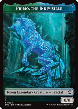 Primo, The Indivisble // Treasure Double-Sided Token  [Commander: Secrets of Strixhaven]