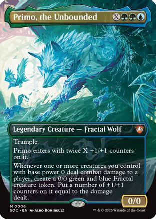 Primo, the Unbounded (Borderless)  [Commander: Secrets of Strixhaven] Foil