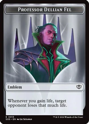 Professor Dellian Fel  // Pest (0008) Double-Sided Token  [Secrets of Strixhaven]