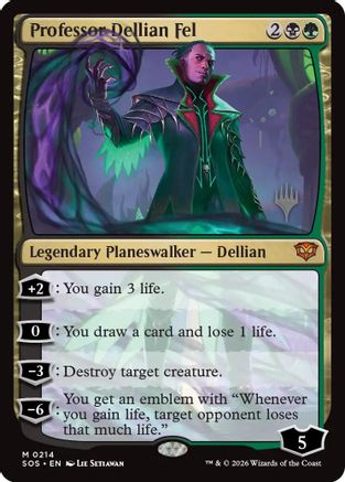 Professor Dellian Fel  [Promo Pack: Secrets of Strixhaven]
