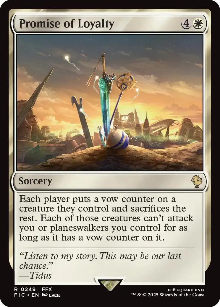 Promise of Loyalty (Surge Foil) [FINAL FANTASY Commander]