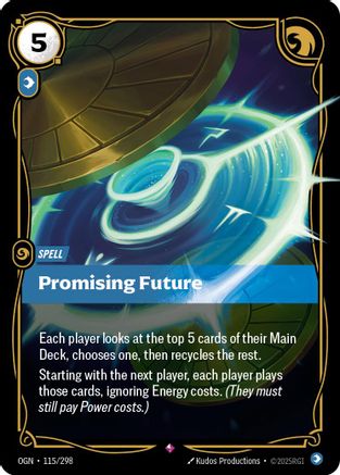 Promising Future (115/298) - Riftbound - [Origins] Foil