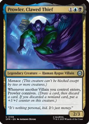 Prowler, Clawed Thief  [Marvel's Spider-Man] Foil