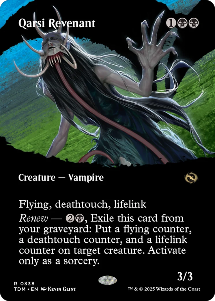 Qarsi Revenant (Borderless) [Tarkir: Dragonstorm] Foil