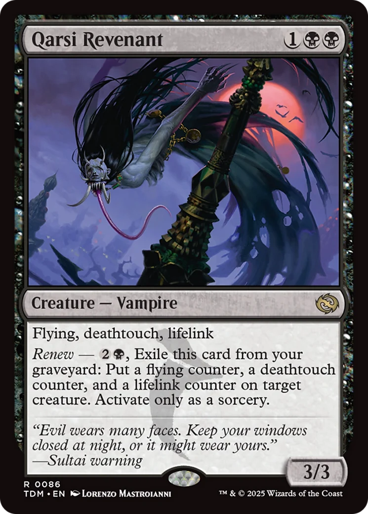 Qarsi Revenant [Tarkir: Dragonstorm] Foil