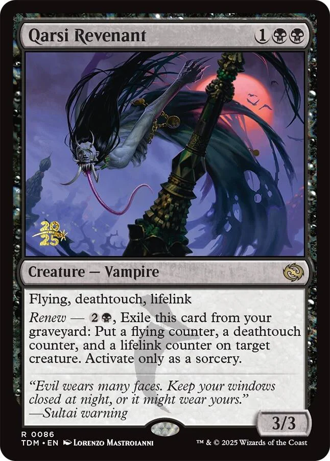 Qarsi Revenant [Tarkir: Dragonstorm Prerelease Promos] Foil