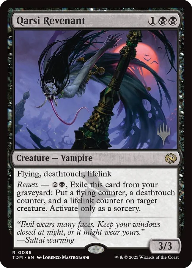 Qarsi Revenant [Tarkir: Dragonstorm Promos] Foil