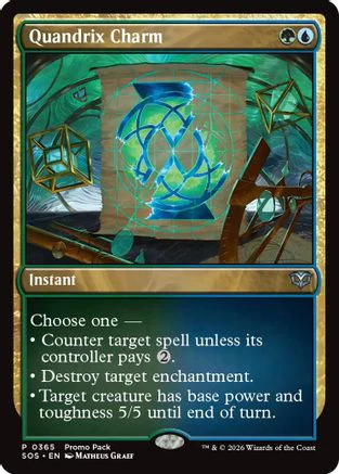 Quandrix Charm  [Promo Pack: Secrets of Strixhaven] Foil
