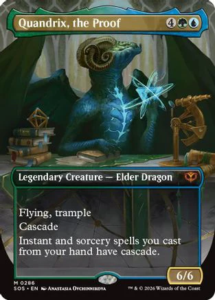 Quandrix, the Proof (Borderless)  [Secrets of Strixhaven] Foil