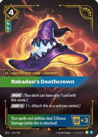 Rabadon's Deathcrown (191/221) - Riftbound - [Spiritforged] Foil