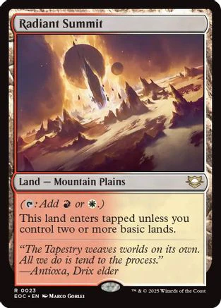Radiant Summit  [Commander: Edge of Eternities]