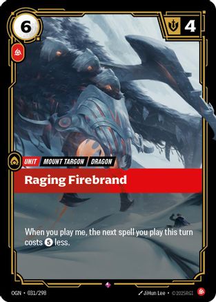 Raging Firebrand (031/298) - Riftbound - [Origins] Foil