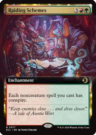Raiding Schemes (Extended Art)  [Lorwyn Eclipsed] Foil