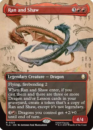 Ran and Shaw (Borderless)  [Avatar: The Last Airbender] Foil