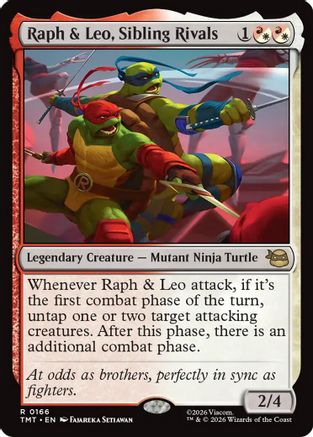 Raph & Leo, Sibling Rivals  [Teenage Mutant Ninja Turtles] Foil