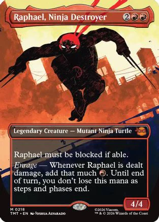 Raphael, Ninja Destroyer (Borderless)  [Teenage Mutant Ninja Turtles] Foil