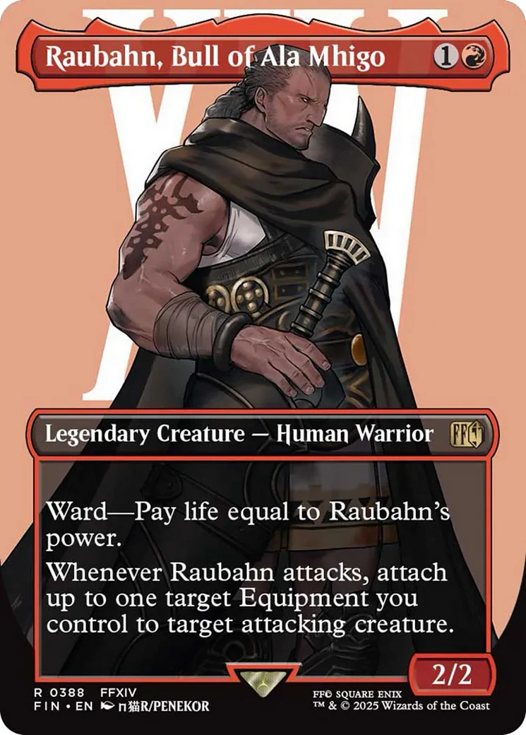 Raubahn, Bull of Ala Mhigo (Borderless) [FINAL FANTASY] Foil