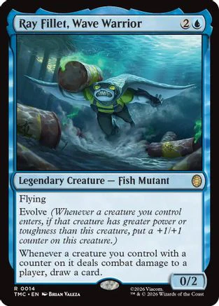 Ray Fillet, Wave Warrior  [Commander: Teenage Mutant Ninja Turtles] Foil