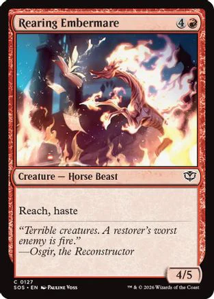 Rearing Embermare  [Secrets of Strixhaven] Foil