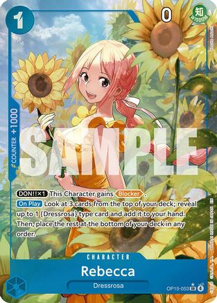 Rebecca (OP15-053) (Alternate Art) (OP15-053) - [Adventure on Kami's Island] Foil