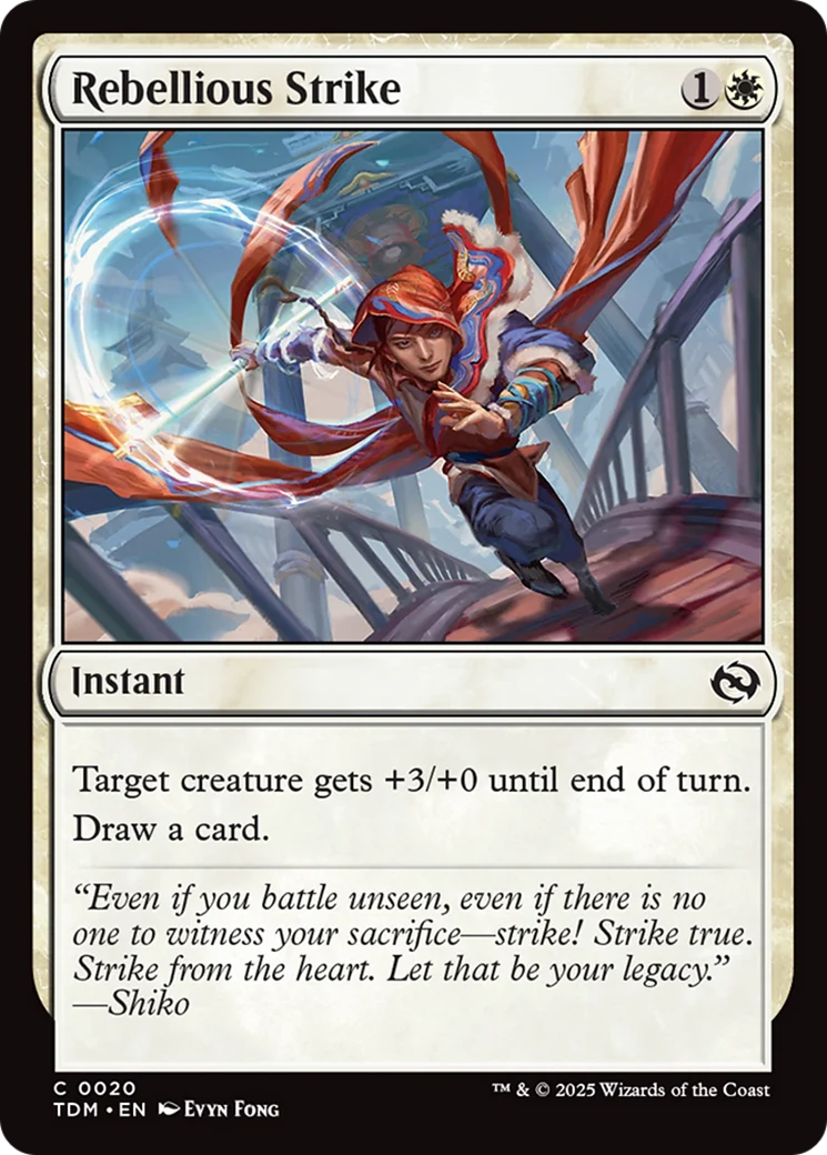 Rebellious Strike [Tarkir: Dragonstorm] Foil