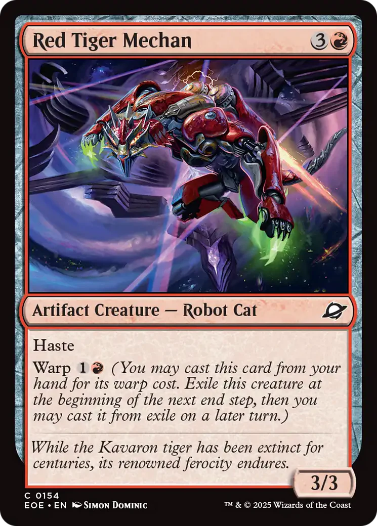 Red Tiger Mechan [Edge of Eternities] Foil