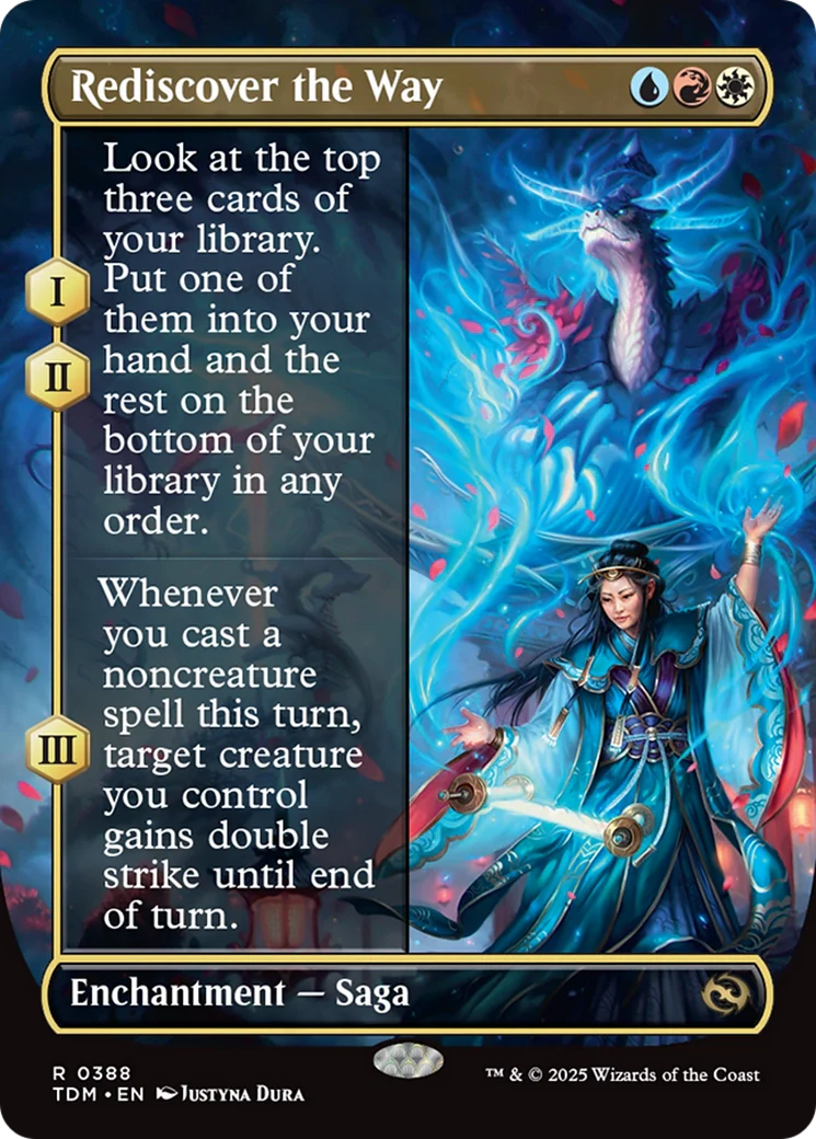 Rediscover the Way (Borderless) [Tarkir: Dragonstorm] Foil