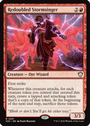Redoubled Stormsinger  [Commander: Secrets of Strixhaven]