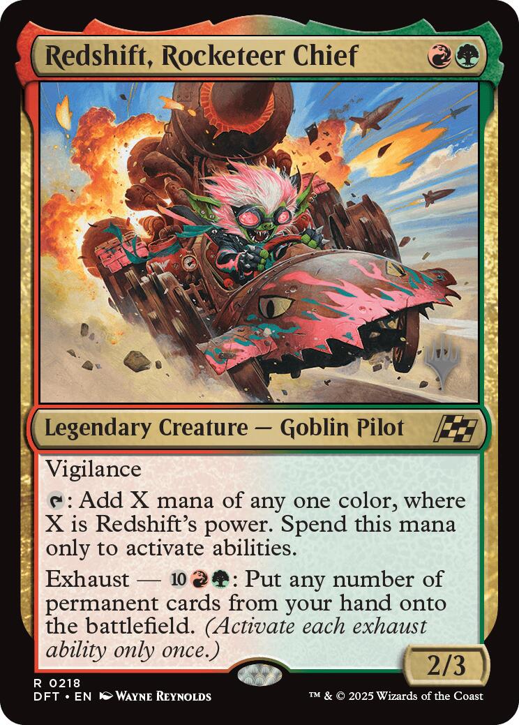 Redshift, Rocketeer Chief (Promo Pack) [Aetherdrift Promos] Foil