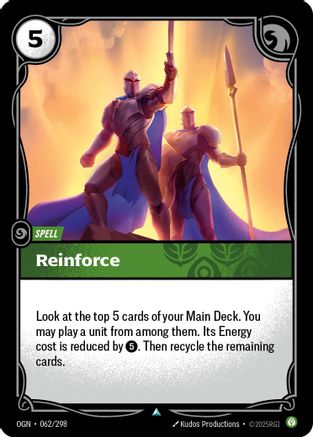 Reinforce (062/298) - Riftbound - [Origins]