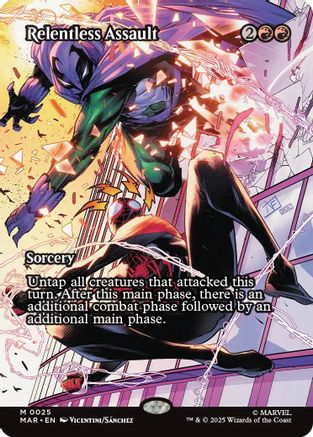Relentless Assault (Borderless)  [Marvel Eternal-Legal] Foil