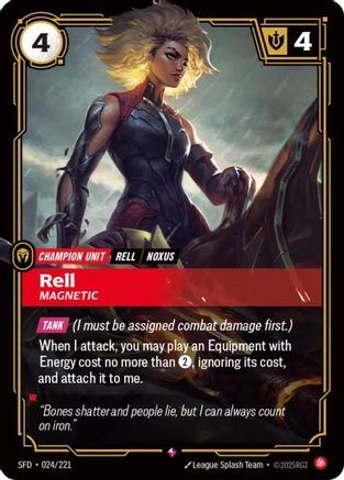 Rell - Magnetic (024/221) - Riftbound - [Spiritforged] Foil
