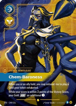 Renata Glasc - Chem-Baroness (Overnumbered) (249/221) - Riftbound - [Spiritforged] Foil