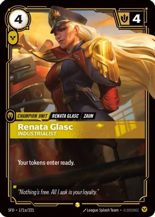 Renata Glasc - Industrialist (Alternate Art) (171a/221) - Riftbound - [Spiritforged] Foil